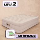 [Leve 2 Pague 1] Colchão Inflável King Portátil com Revestimento Triplo Antirrasgo + BRINDE: Bomba de Ar Elétrica